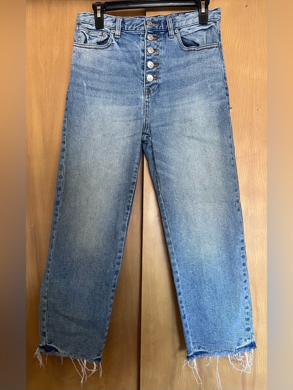 Free People We The Free Raw Hem Adjustable Feature Cinched Waist Jeans